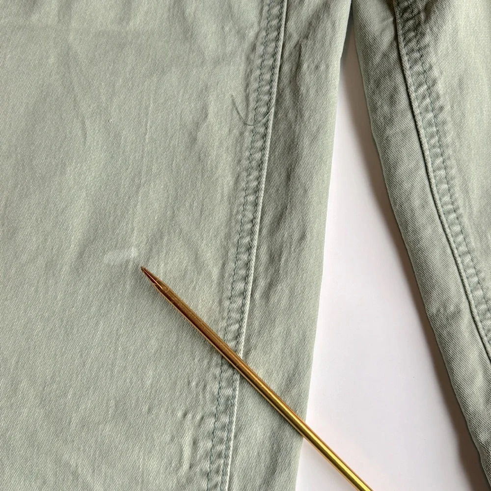 RVCA wide leg pale green feminine size 26 inseam 24 - Picture 12 of 12